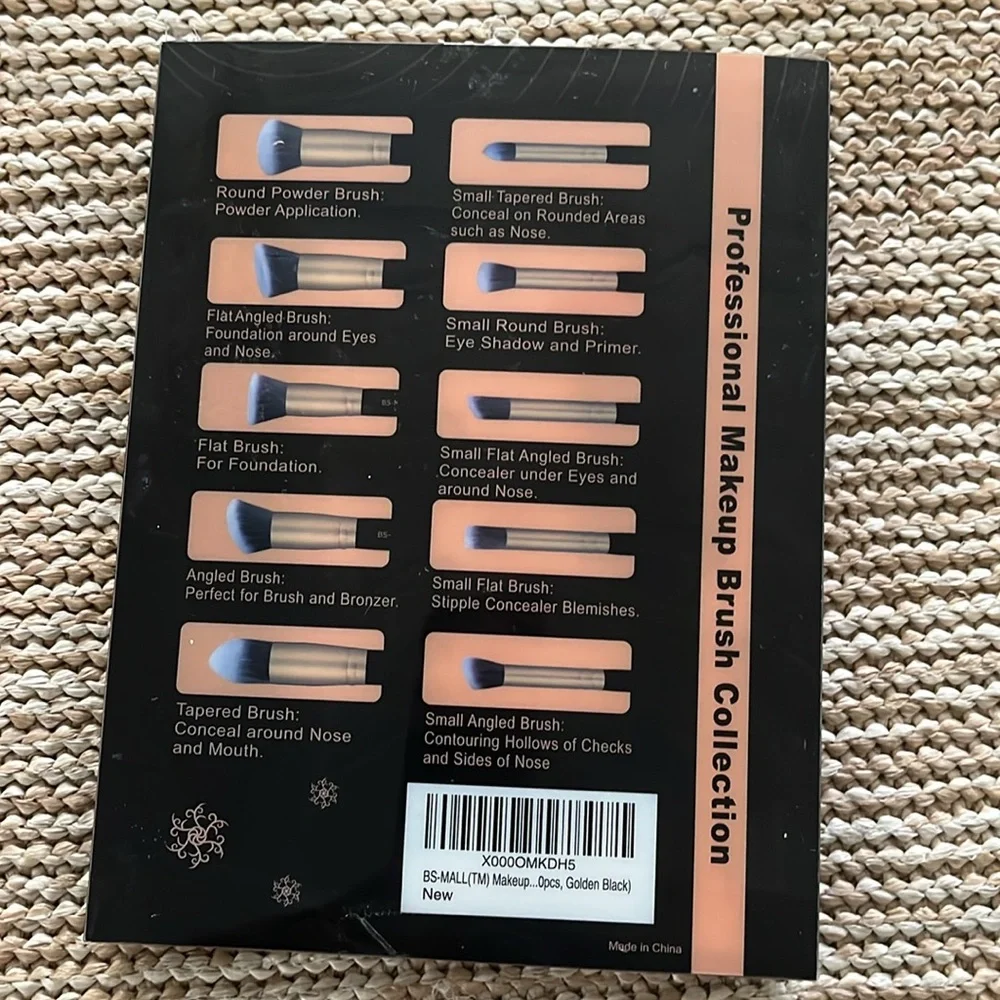 BS-MALL Premium Synthetic Kabuki Makeup Brush Set